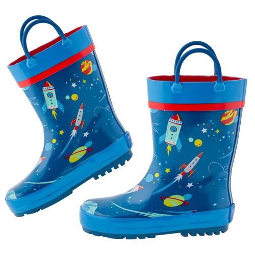 Rain Boots-Blue Space