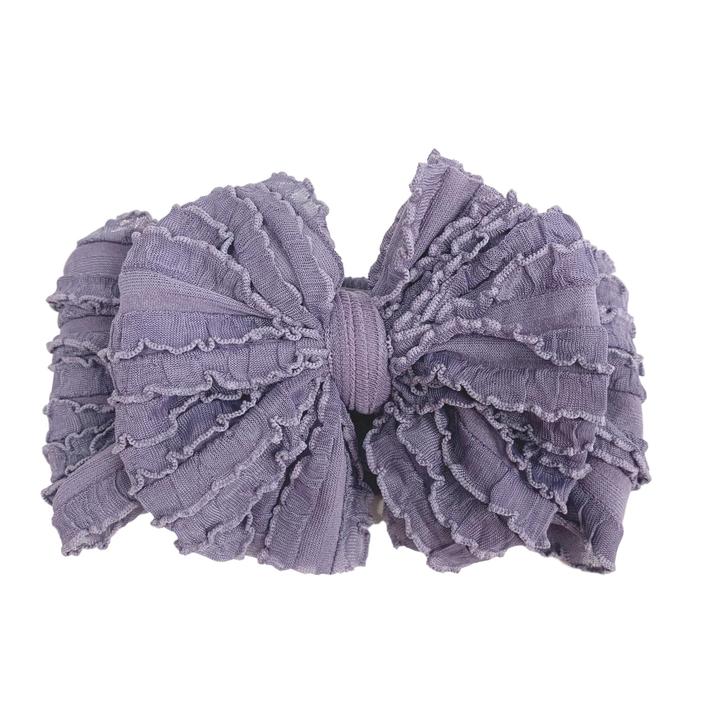 Steel Lavender Mini Ruffle Headband