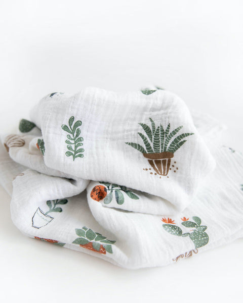 Cotton Muslin Swaddle Blanket - Prickle Pots