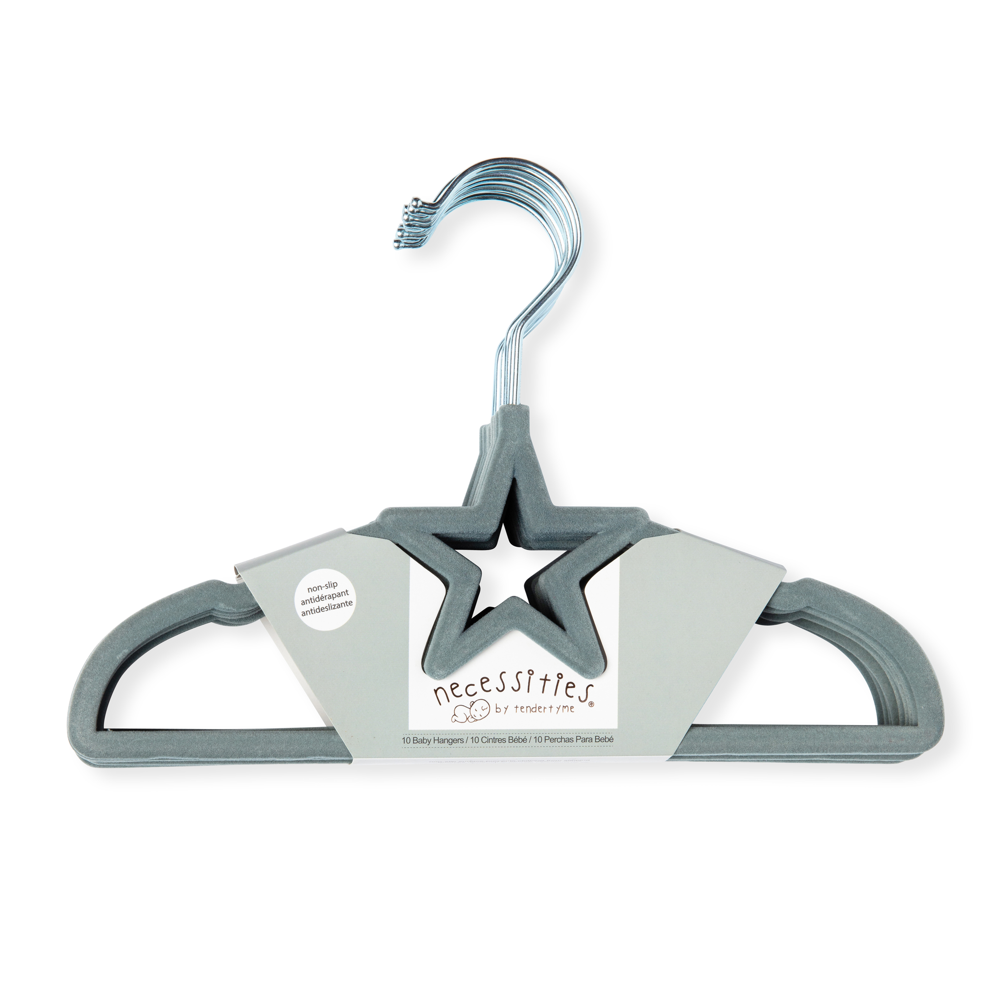 star shape kids hangers-velvet hanger-non-slip hangers