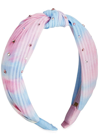 Tie Dye Crystallized Knot Headband