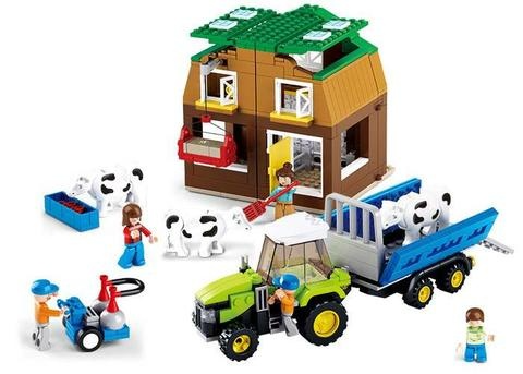 Cow Farm Building Brick Kit