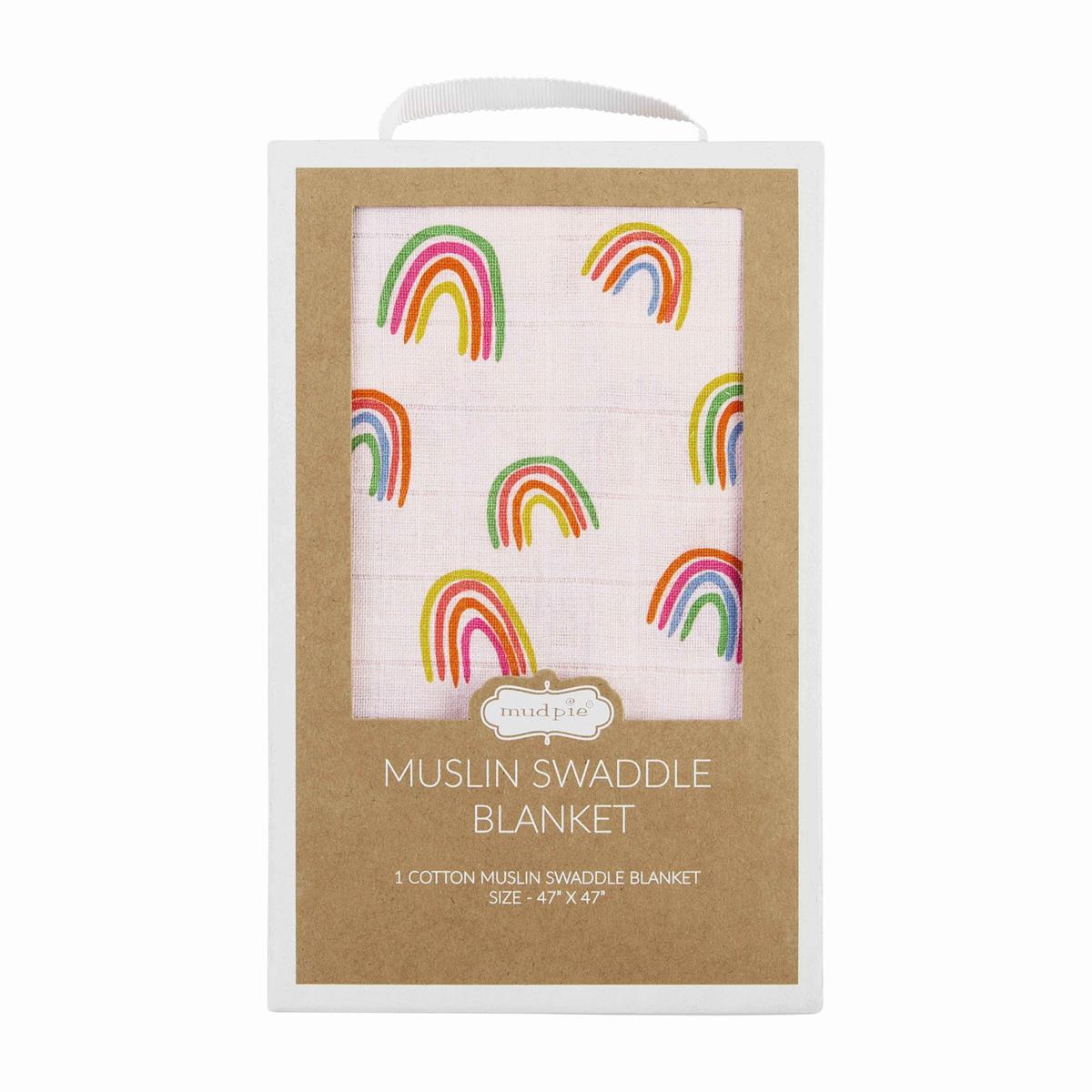 Rainbow Swaddle Bright