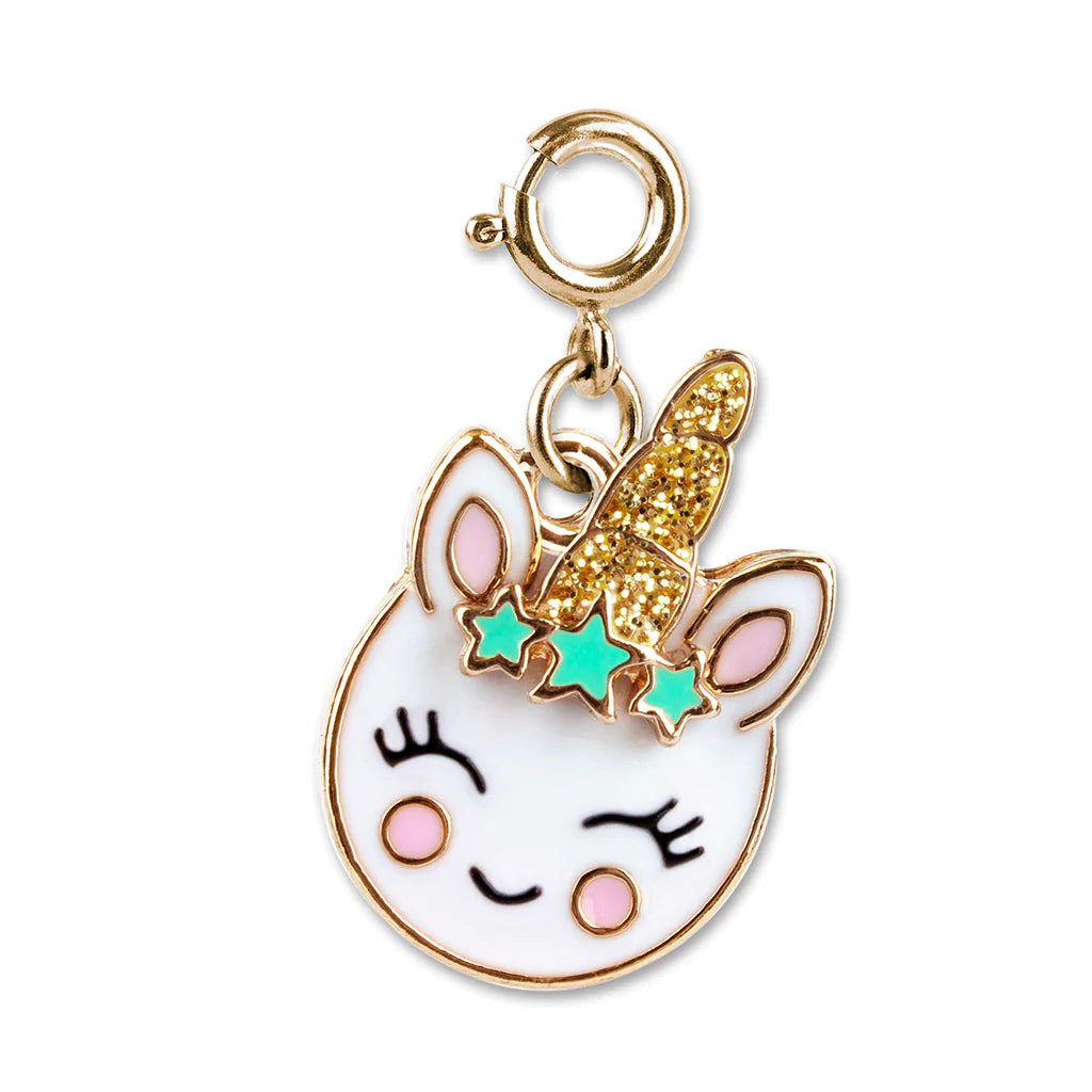 Charm It Gold Unicorn Smiley Charm