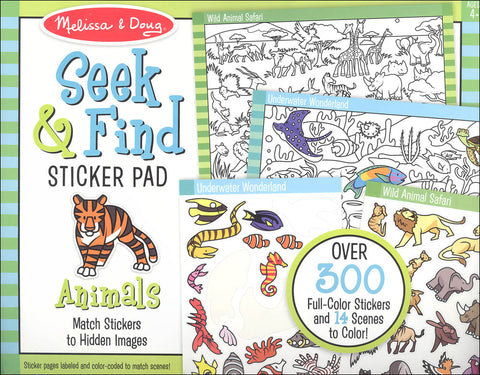 Seek & Find Sticker Pad - Animals