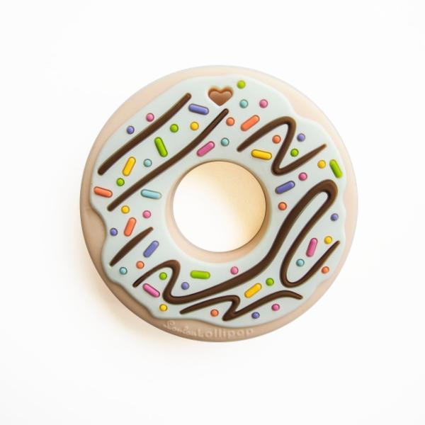 Mint Donut Single Silicone Teether