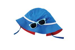 Blue Sun Hat and Glasses