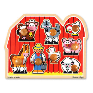 Deluxe Jumbo Knob Puzzle - Farm Friends-3391