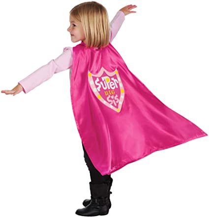 Pink 'Big Sister' Superhero Cape