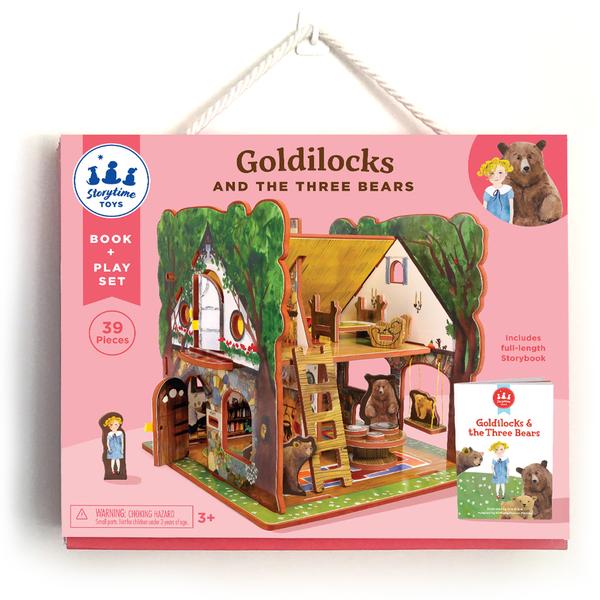 GOLDILOCKS AND THE THREE BEARS BOOK + PLAYSET