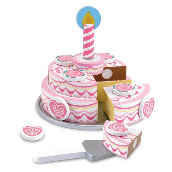 Triple-Layer Party Cake - Wooden Play Food