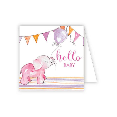 Baby Gift Enclosure - Pink Elephant