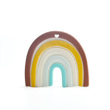 Silicone Teether - Neutral Rainbow