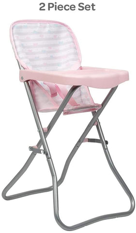 Adora Pastel Pink Hearts High Chair