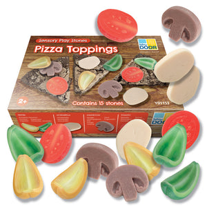 Sensory Play Stones Pizza Toppings
