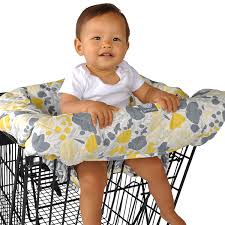 Shopping Cart And high Chair Cover - Yellow Tulip