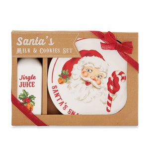 Santas Milk And Cookies Set