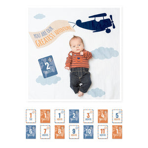 Baby's First Year Blanket & Card Set- Greatest Adventure