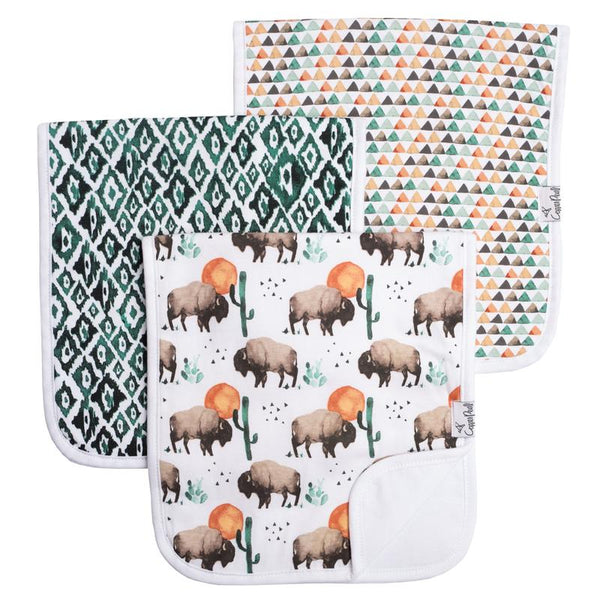 Burp Cloth Set- Bison