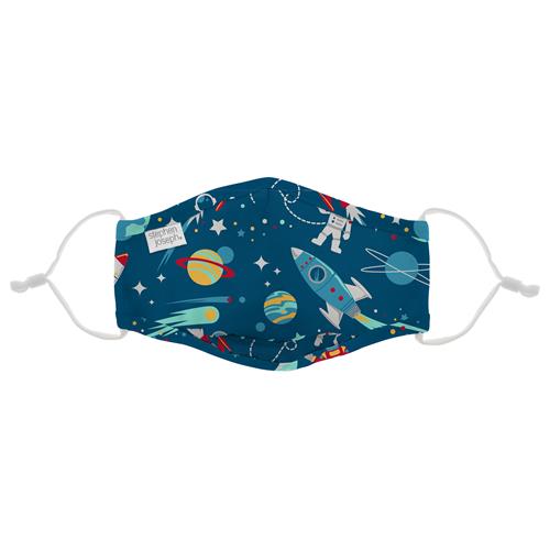 Kids Polyester Face Mask - Space