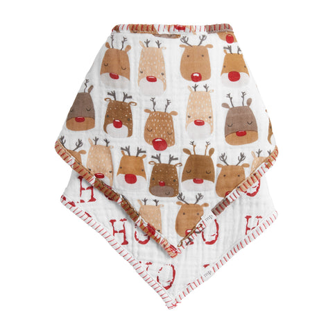 Christmas Muslin Bandana Bibs