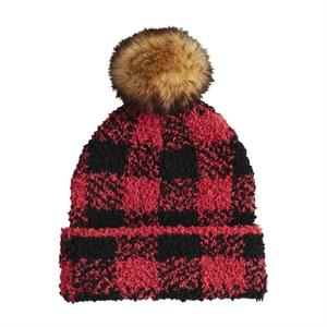 Red Buffalo Check Hat