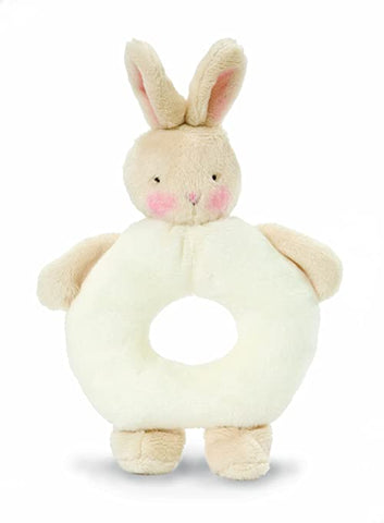 Bunny Ring Rattle - White