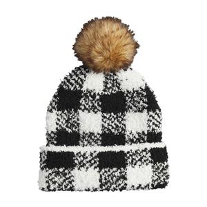 White Buffalo Check Hat