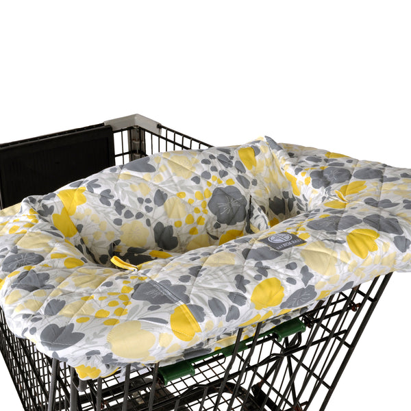 Shopping Cart And high Chair Cover - Yellow Tulip