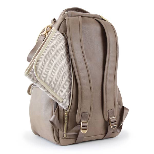 Vanilla Latte Boss Backpack Diaper Bag