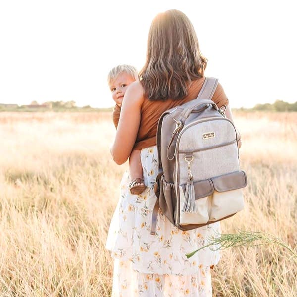 Vanilla Latte Boss Backpack Diaper Bag