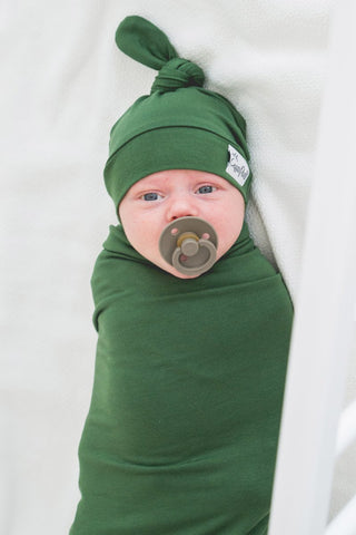 Knit Swaddle Blanket - Alder