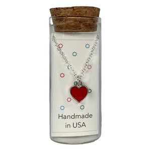 Fun Heart Charm Necklace in a Bottle