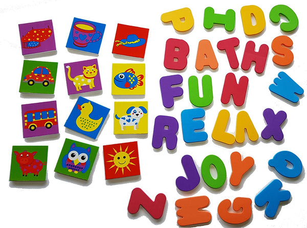 Spell & Learn Alphabet Letters Bath Stickers