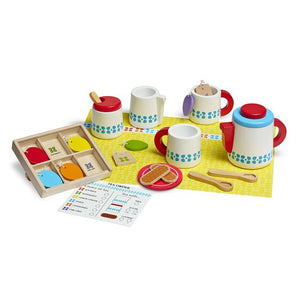 Wooden Steep & Serve Tea Set