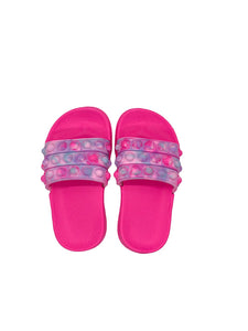 Bari Lynn In N Out Slides - Hot Pink