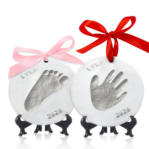 Cherish Baby Handprint Keepsake Ornament