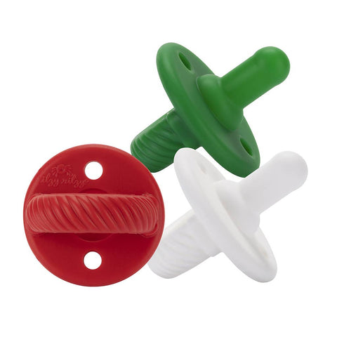 Sweetie Soother- Cable Pacifier Set of 3 Holiday