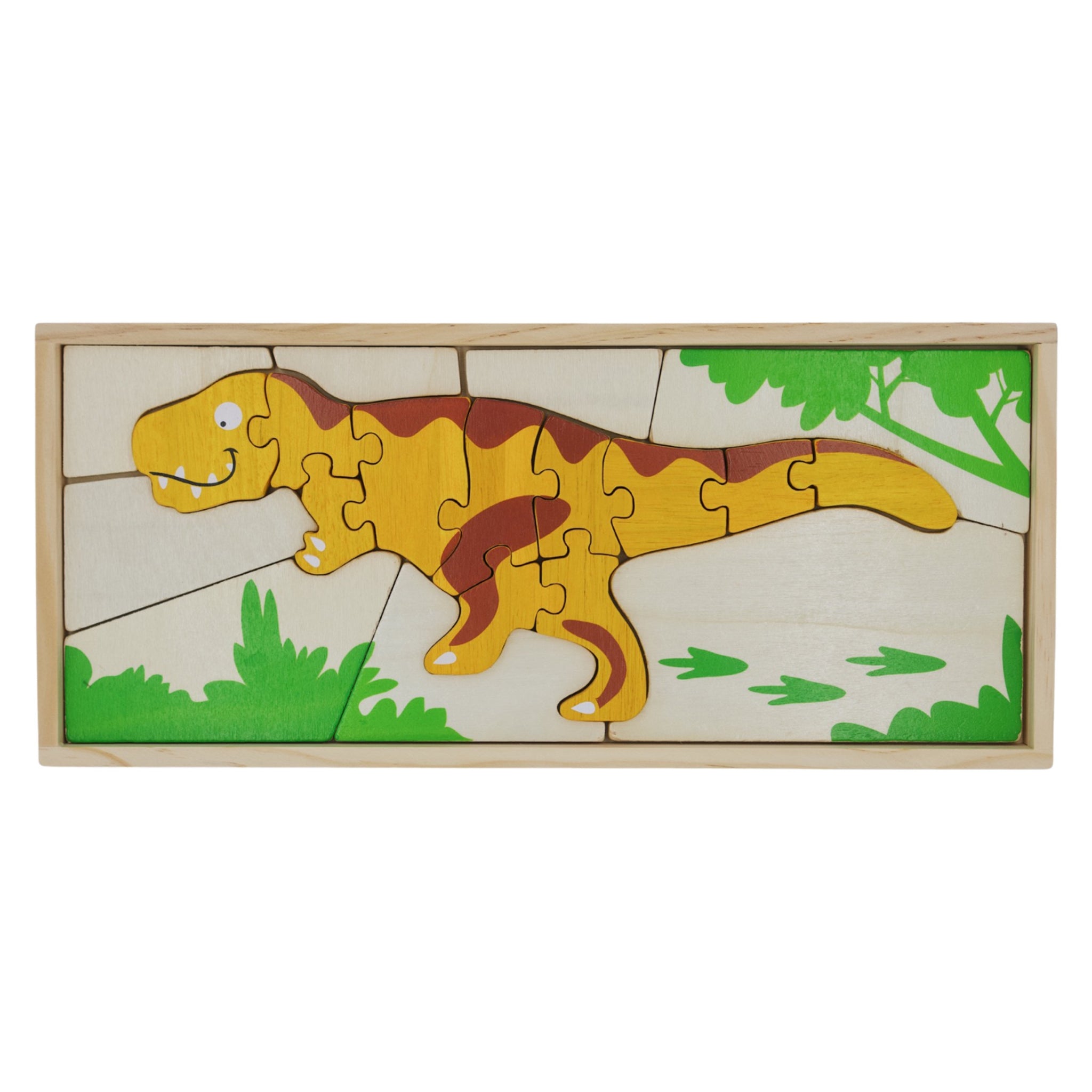 Dino Skeleton Puzzles - Double Sided - Tyrannasaurus