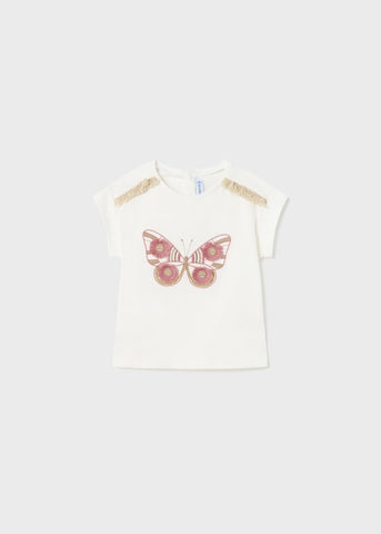 Embroidered Butterfly Tee
