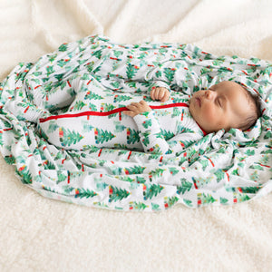 Christmas Forest Swaddle Blanket