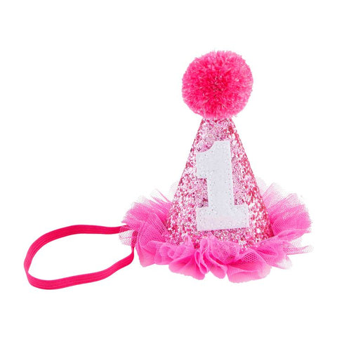 Pink One Musical Birthday Hat