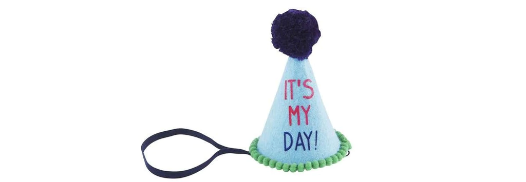 My Day Musical Blue Birthday Hat