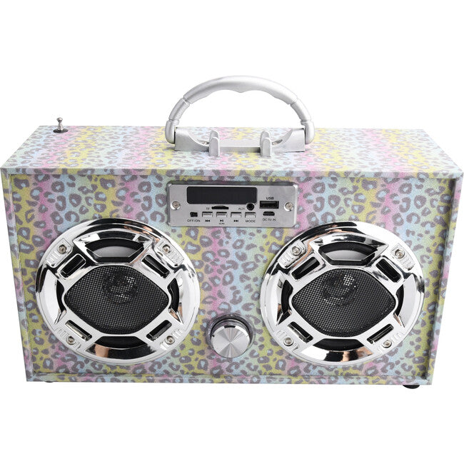 Boom Box Bluetooth Speaker - Leopard