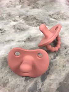 Sili Soother Flat Pacifier - Rose Dawn