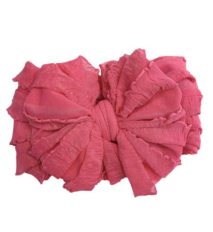 Hot Pink Ruffle Headband