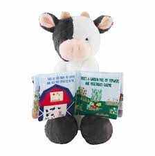 Cow Plush With Book