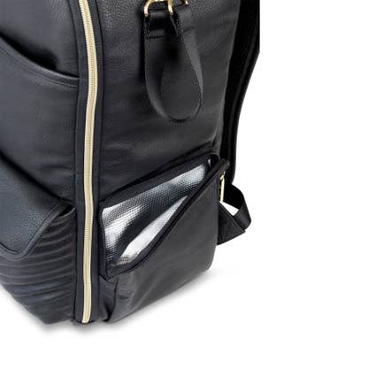 Jetsetter Black Boss Backpack Diaper Bag