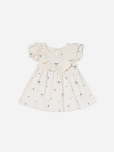 Ditsy Ocean V Dress and Bloomers