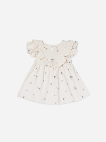 Ditsy Ocean V Dress and Bloomers